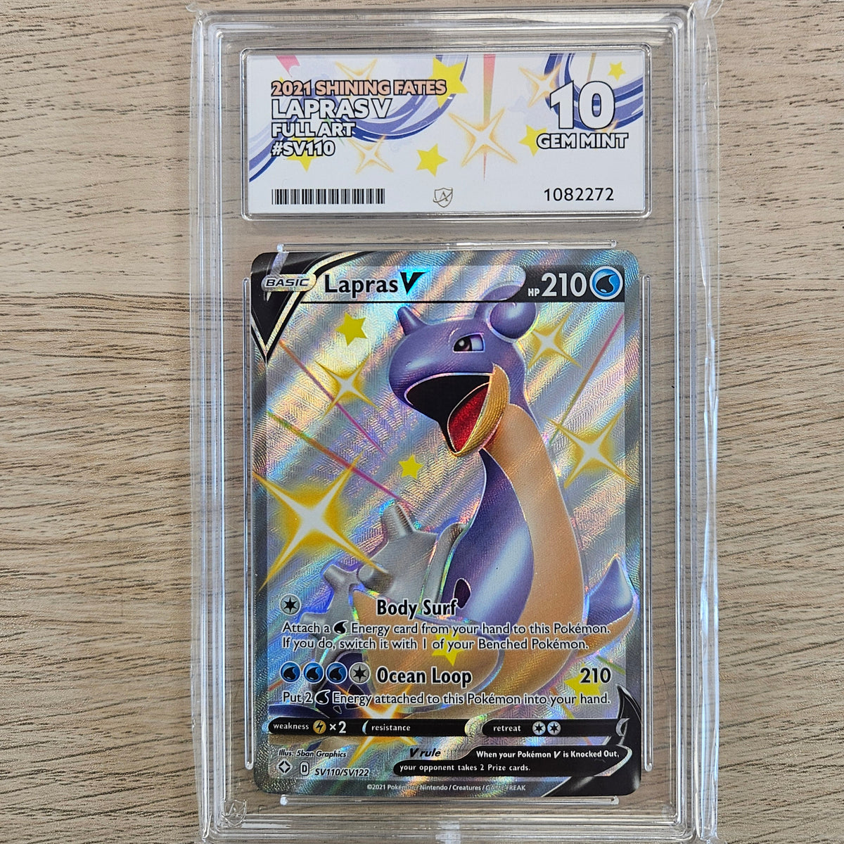 Pokemon TCG Lapras V Shining Fates SV110/SV122 (Ace 10)