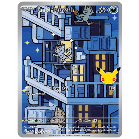 Alolan Meowth 30th Anniversary 139/128