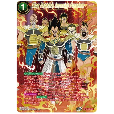 Dragon Ball CG King Vegeta's Imposing Presence BT13-030