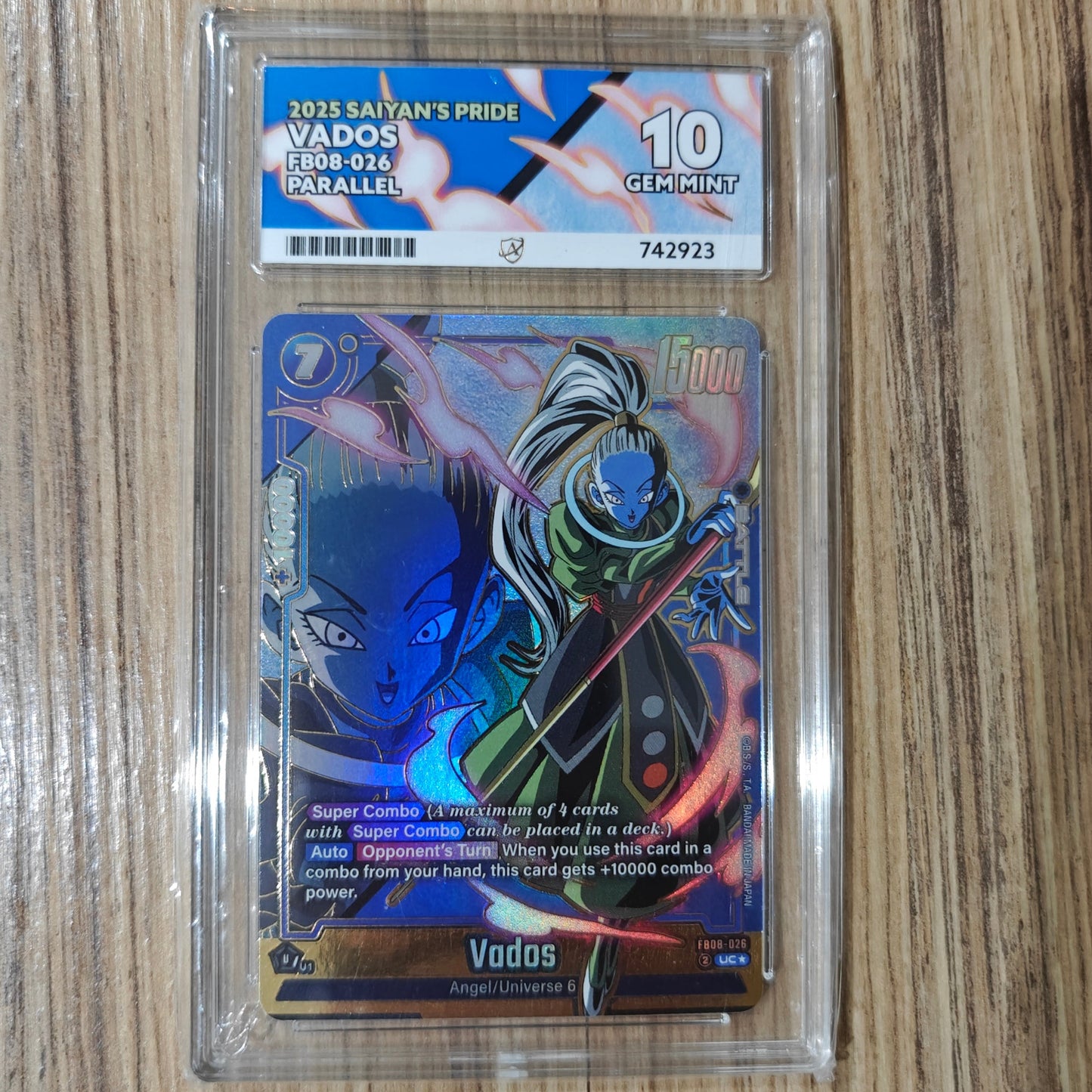 Dragon Ball CG Vados *Alternate Art* Saiyan's Pride FB08-026 (ACE 10)