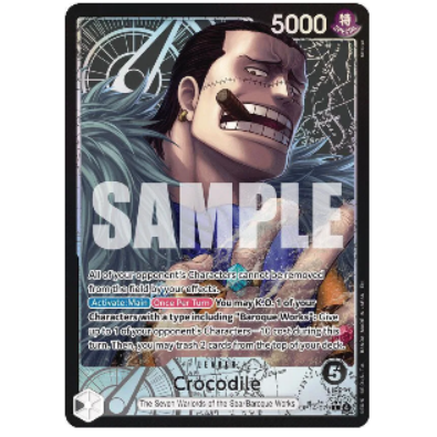 One Piece CG Crocodile Alternate Art The Azure Sea's Seven OP14-079