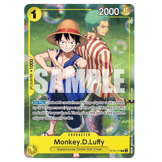 One Piece CG Monkey.D.Luffy Promo OP10-111