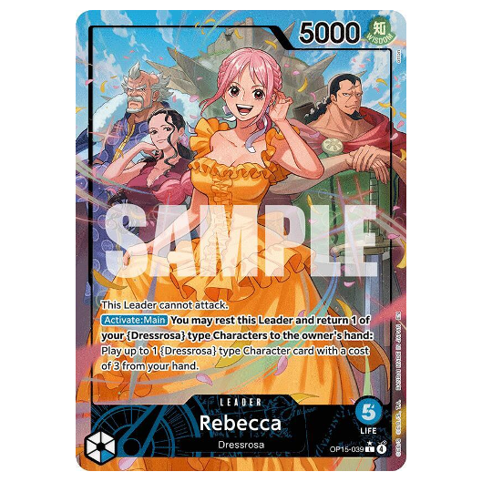One Piece CG Rebecca *Alternate Art* Adventure on Kami's Island OP15-039