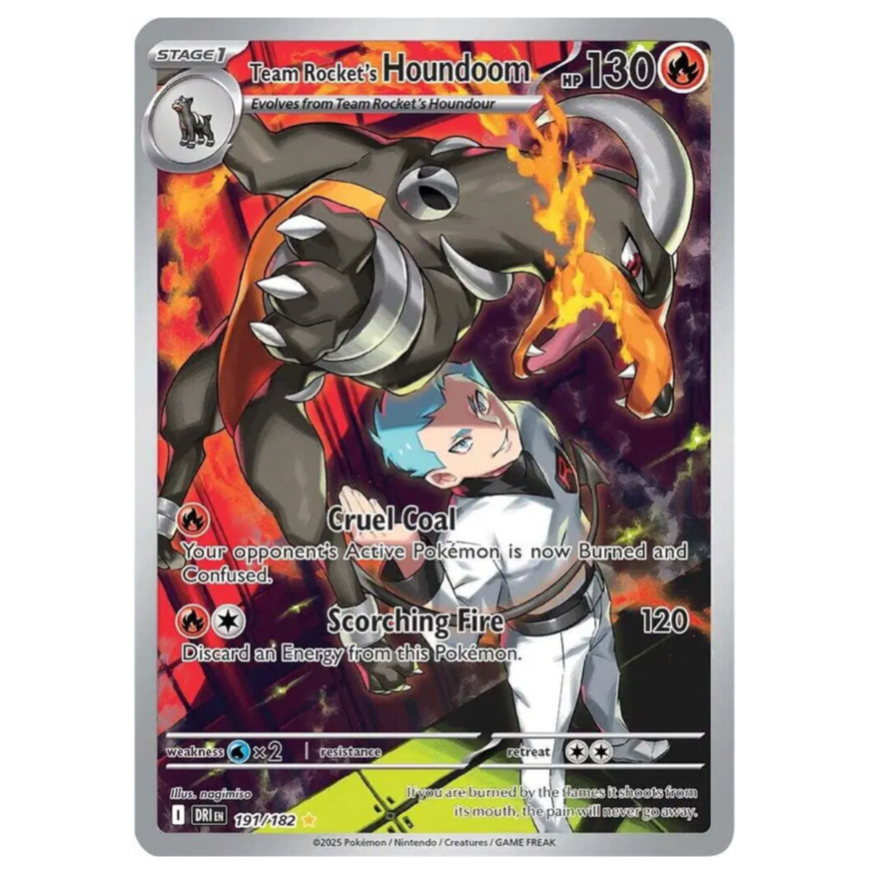 Pokemom TCG Team Rockets Houndoom Destined Rivals 191/182