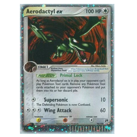 Pokemon TCG Aerodactyl ex EX Sandstorm 94/100