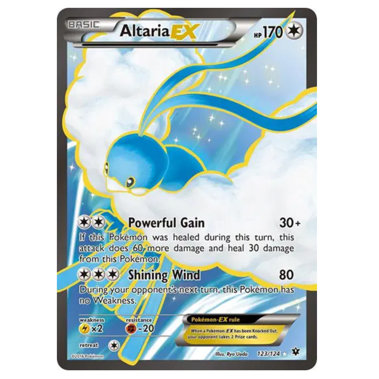 Pokemon TCG Altaria EX Fates Collide 123/124