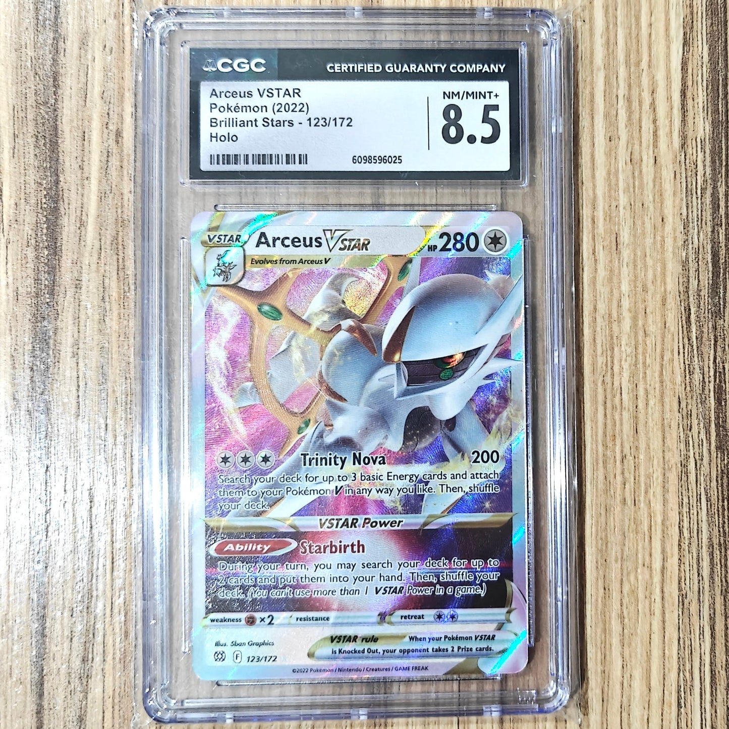 Pokemon TCG Arceus VSTAR Brilliant Stars 123/172 (CGC 8.5)