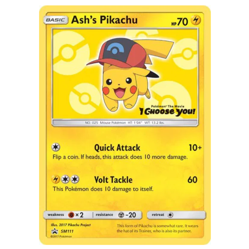 Pokemon TCG Ash’s Pikachu SM111