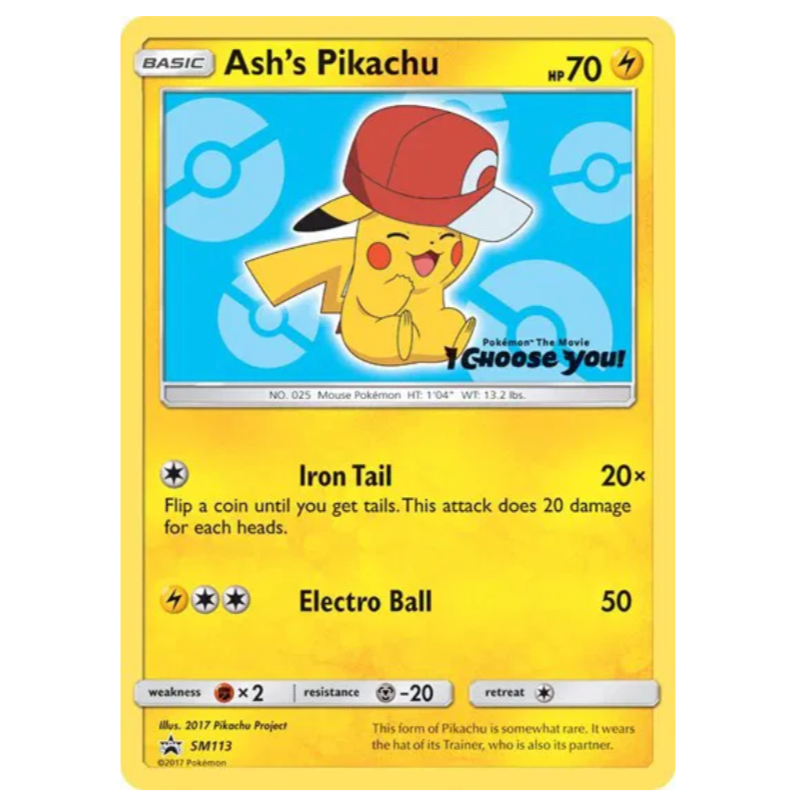 Pokemon TCG Ash’s Pikachu SM113