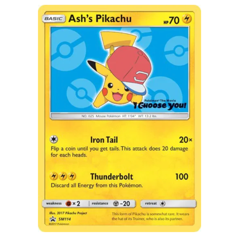 Pokemon TCG Ash’s Pikachu SM114