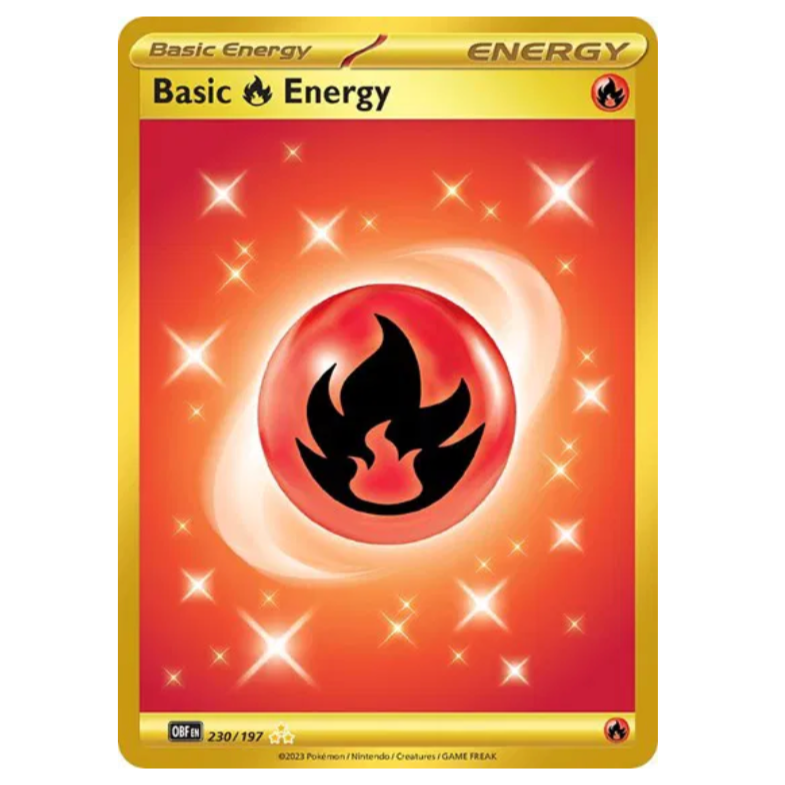 Pokemon TCG Basic Fire Energy Obsidian Flames 230/197