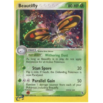 Pokemon TCG Beautifly *Holo* EX Ruby & Sapphire 2/109