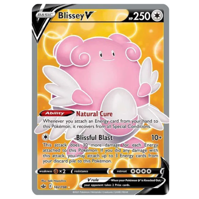 Pokemon TCG Blissey V Chilling Reign 182/198