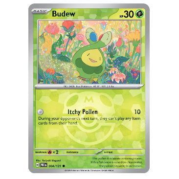 Pokemon TCG Budew Master Ball Prismatic Evolution 004/131