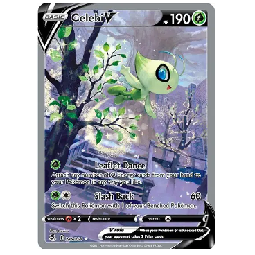 Pokemon TCG Celebi V Fusion Strike 245/264.