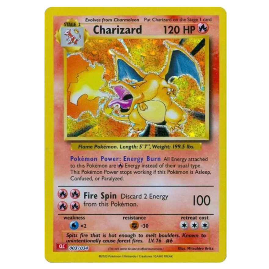 Pokemon TCG Charizard *Holo* Classic Collection 003/034