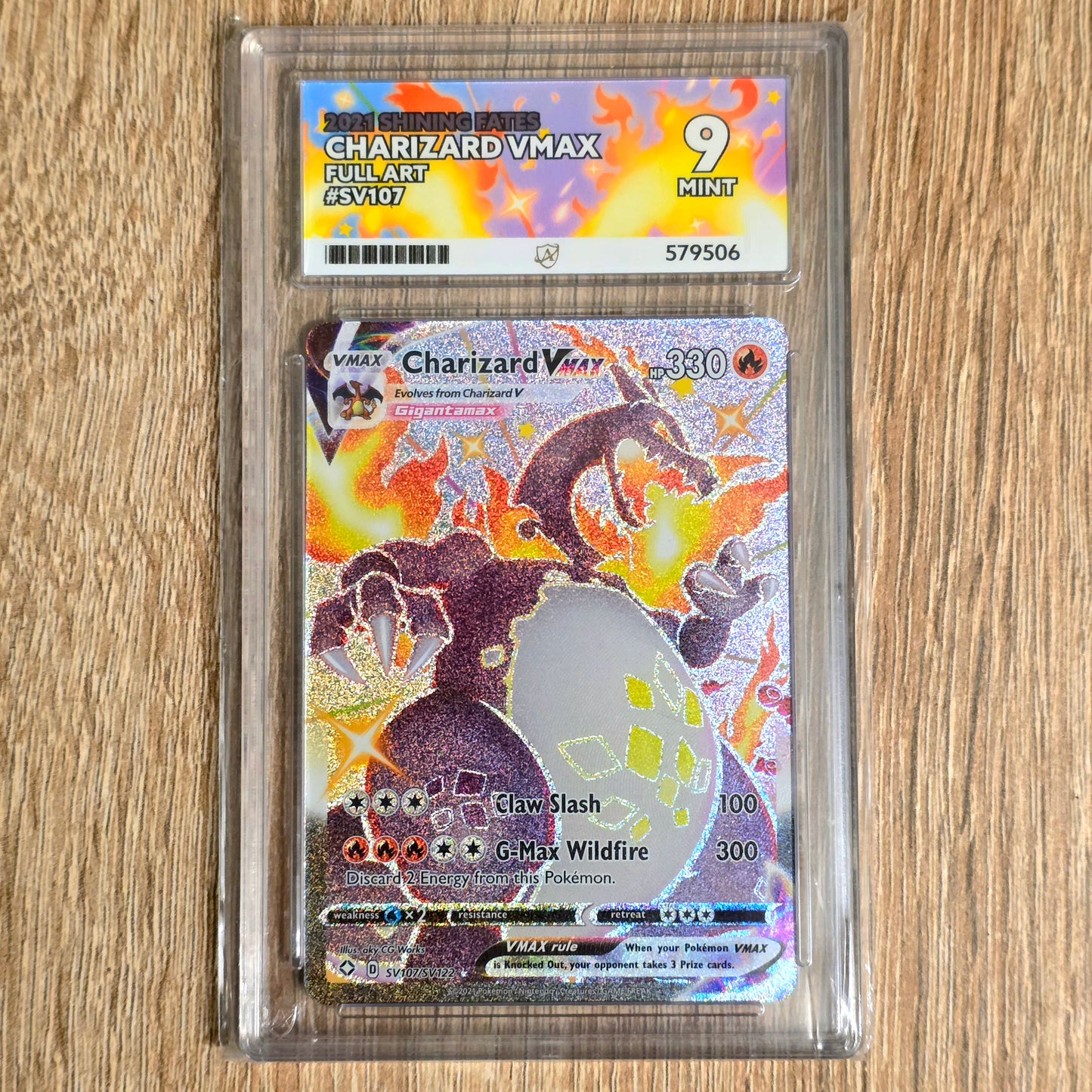Pokemon TCG Charizard VMAX Shining Fates SV107/SV122 (Ace 9)