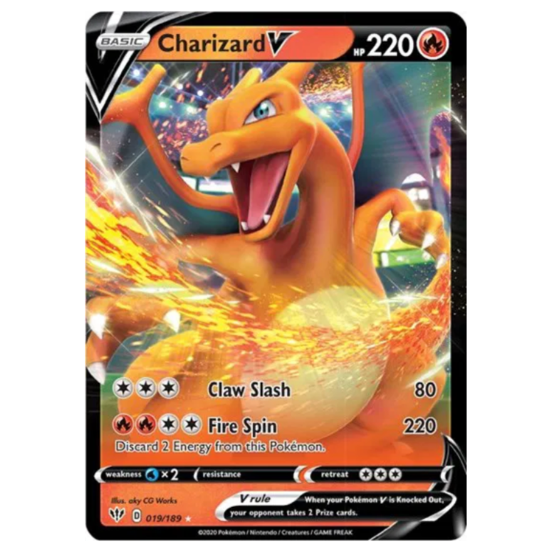 Pokemon TCG Charizard V Darkness Ablaze 019/189