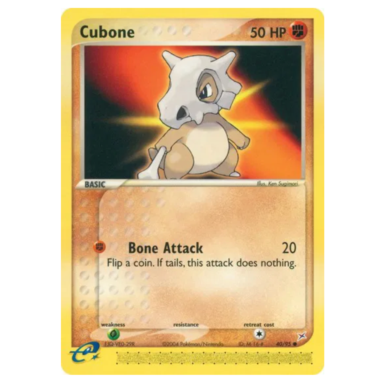 Pokemon TCG Cubone Team Magma vs Team Aqua 40/95