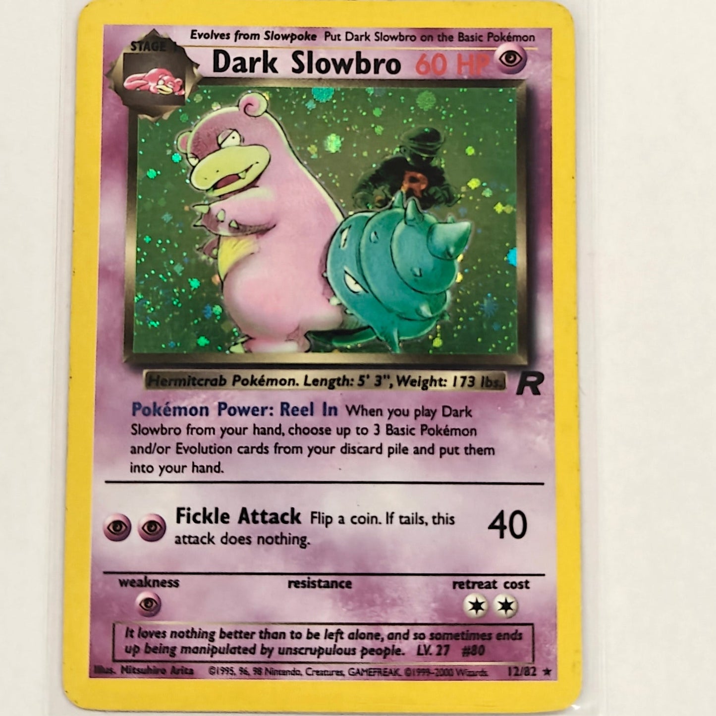 Pokemon TCG Dark Slowbro Team Rocket 12/82
