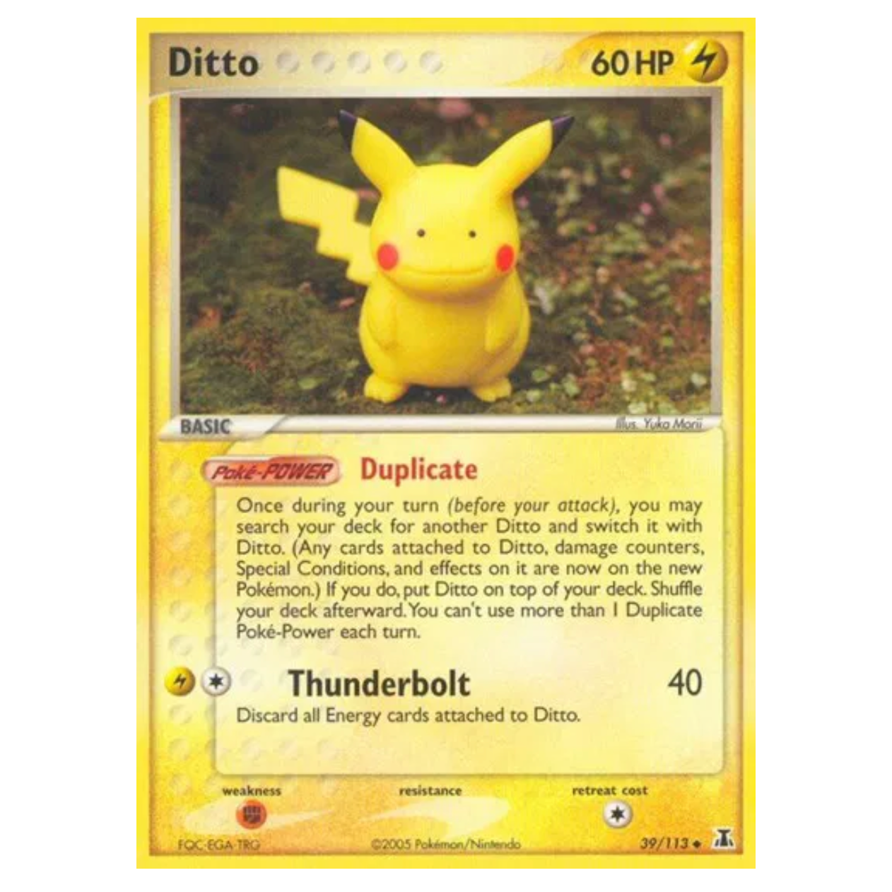Pokemon TCG Ditto EX Delta Species 39/113