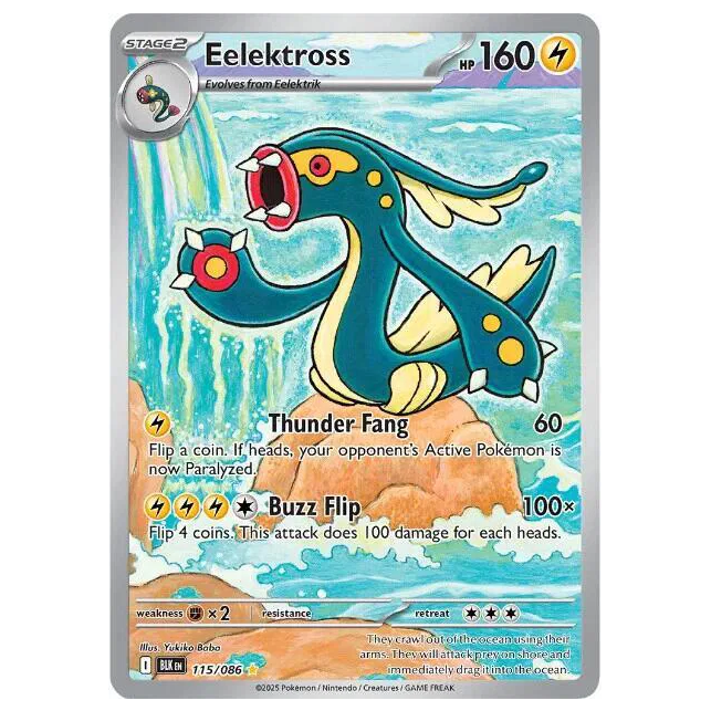 Pokemon TCG Eelektross Black Bolt 115/086