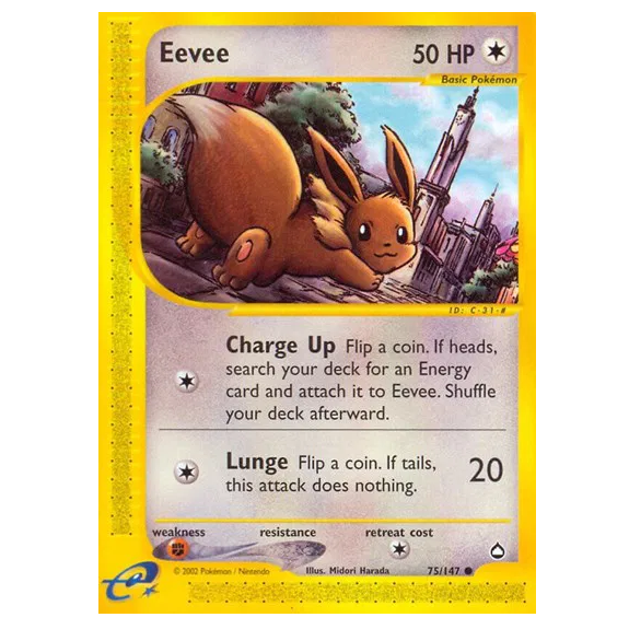 Pokemon TCG Eevee Aquapolis 75/147