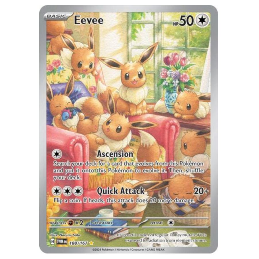 Pokemon TCG Eevee Twilight Masquerade 188/167