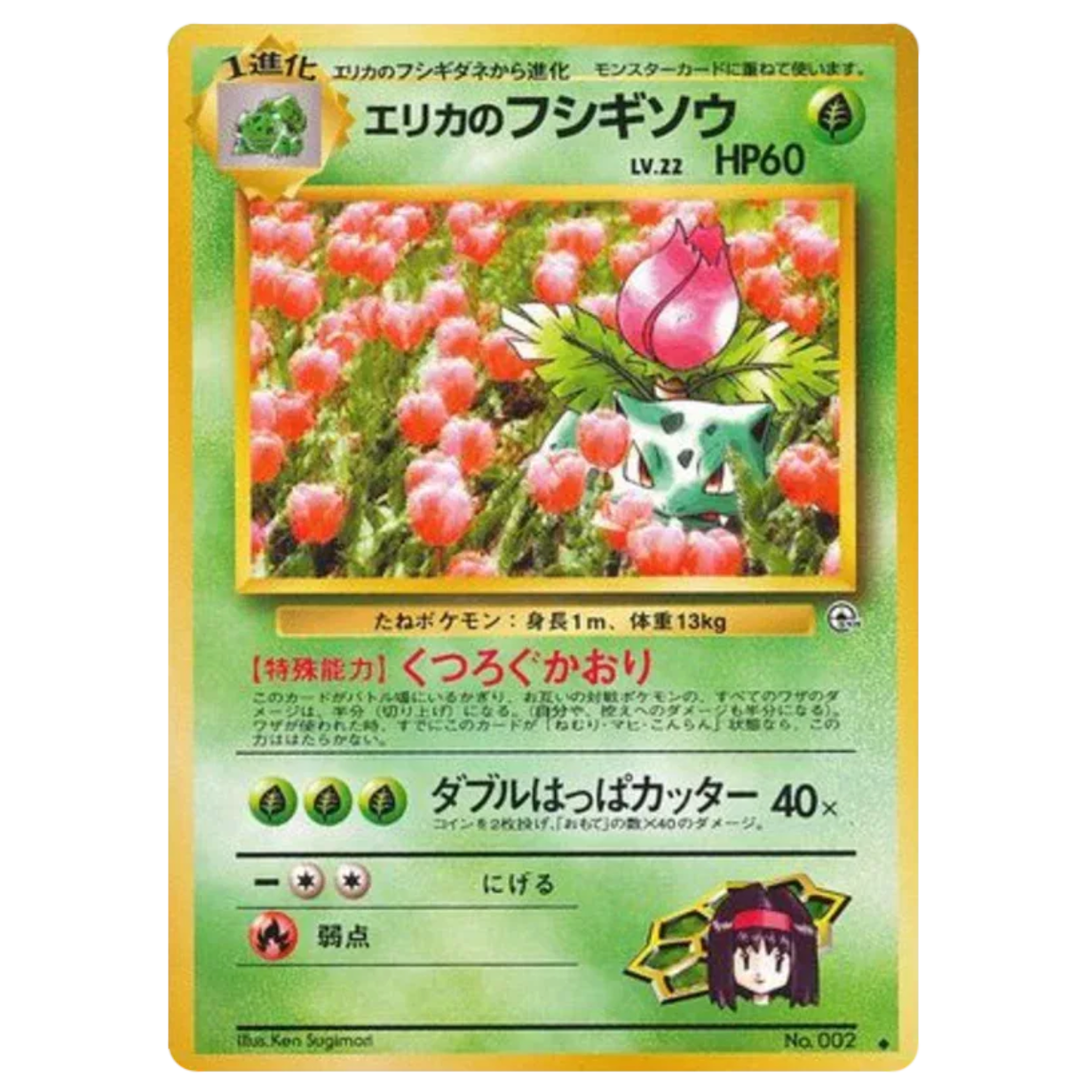 Pokemon TCG Erika's Ivysaur Gym Challenge 002 (Japanese)