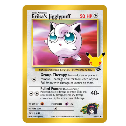 Pokemon TCG Erikas's Jigglypuff 30th Anniversary 69/132