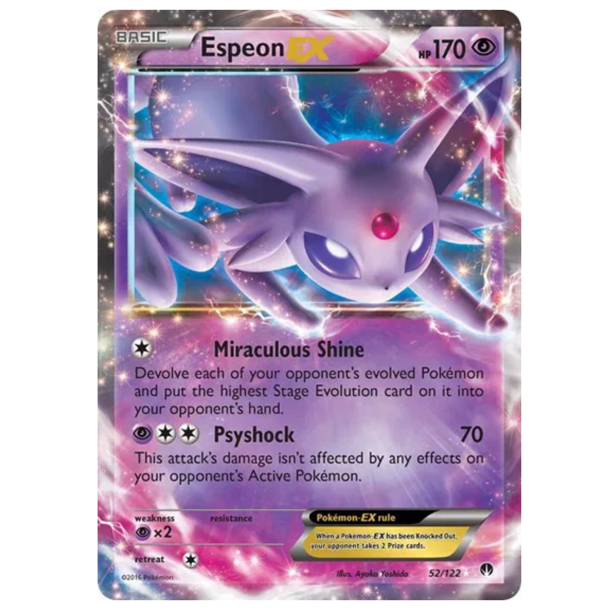 Pokemon TCG Espeon EX BREAKpoint 52/122