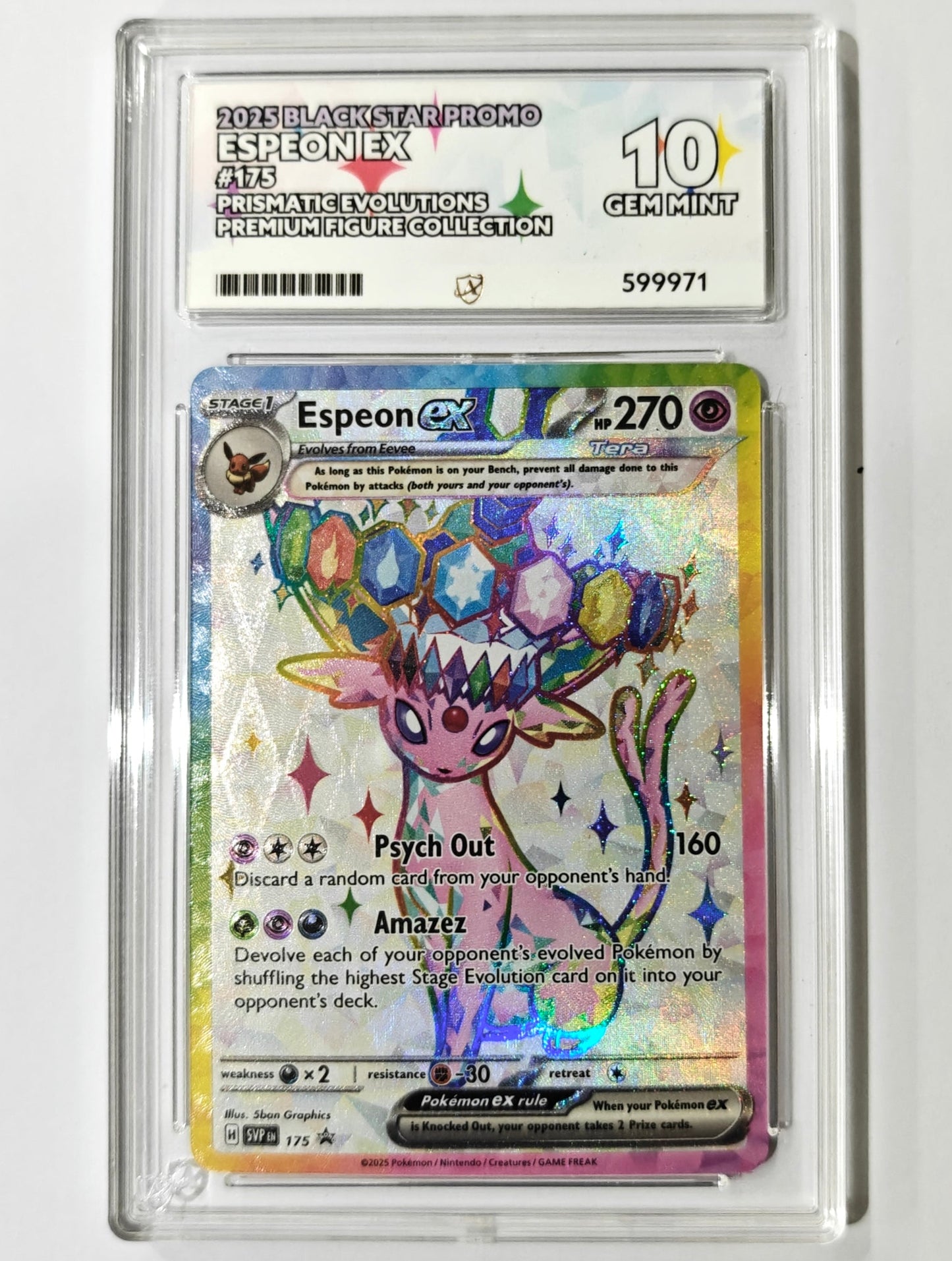 Pokemon TCG Espeon ex Promo 175 (Ace 10)