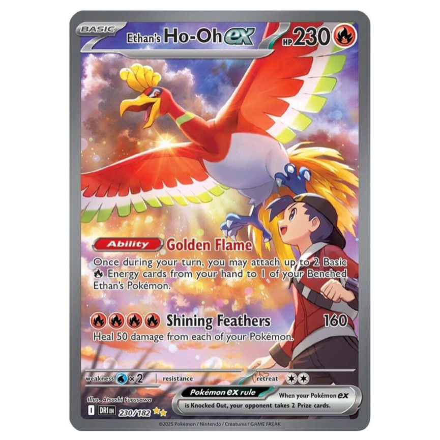 Pokemon TCG Ethans Ho-oh ex Destined Rivals 230/182