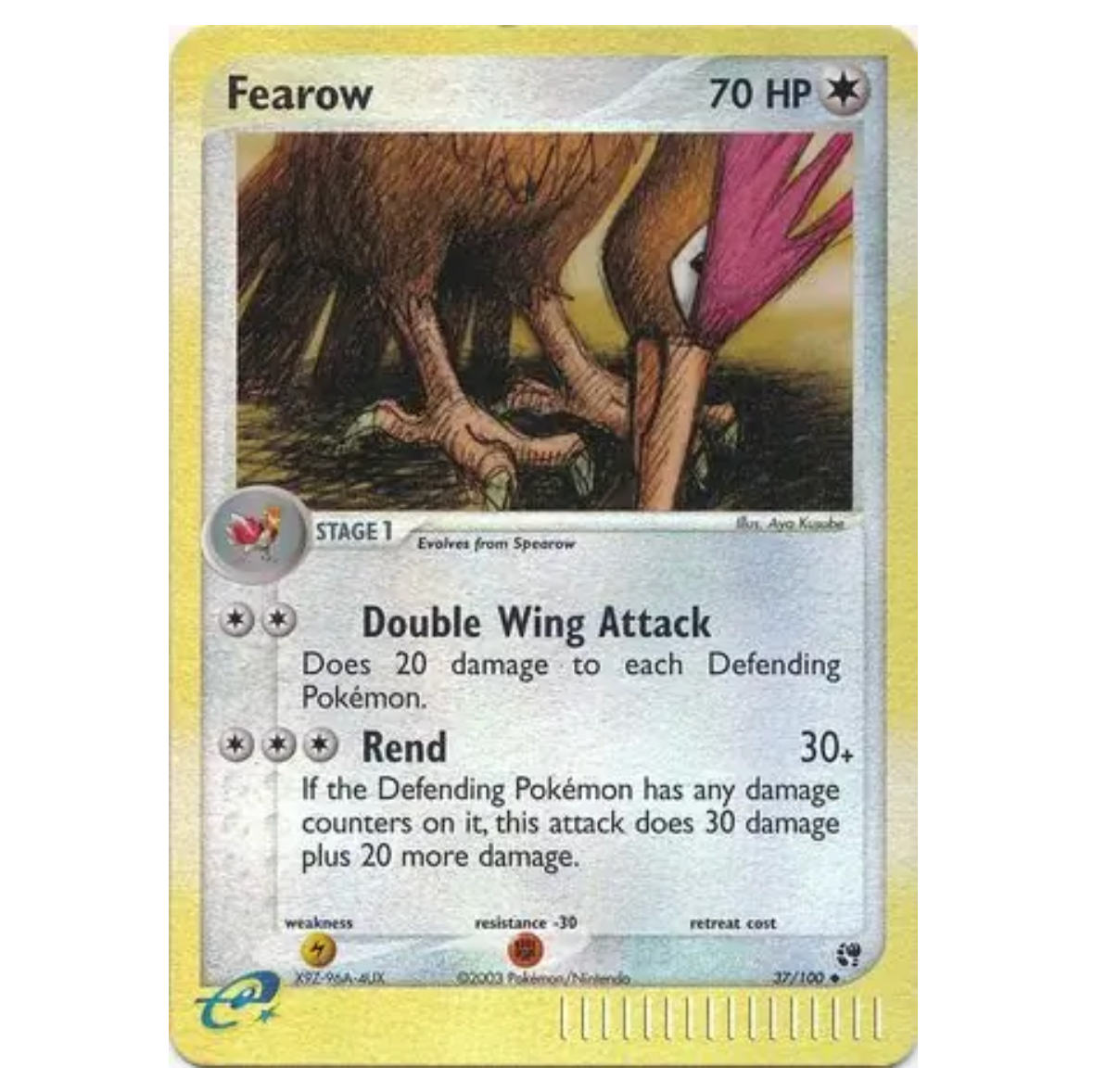 Pokemon TCG Fearow *Reverse Holo* EX Sandstorm 37/100