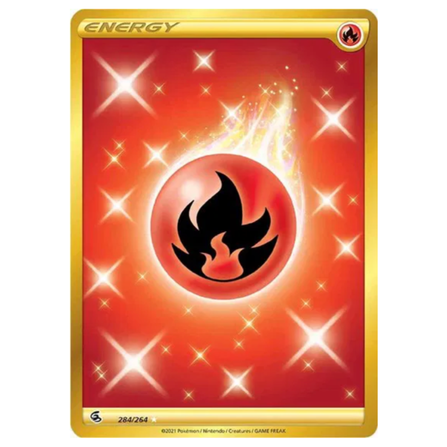 Pokemon TCG Fire Energy Gold Fusion Strike 284/264