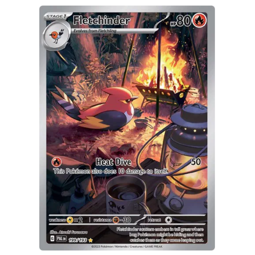 Pokemon TCG Fletchinder Paldea Evolved 199/193