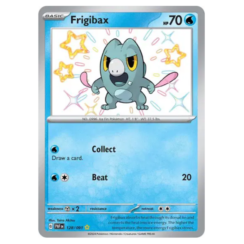 Pokemon TCG Frigibax *Baby Shiny* Paldean Fates 128/091