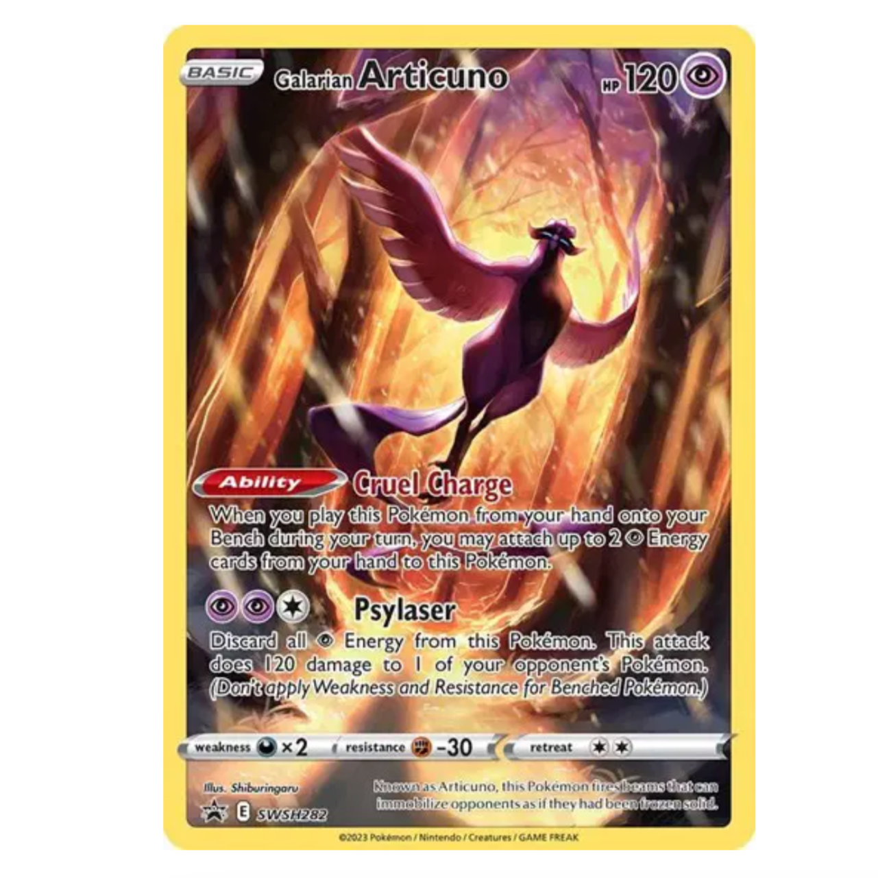 Pokemon TCG Galarian Articuno Crown Zenith SWSH282