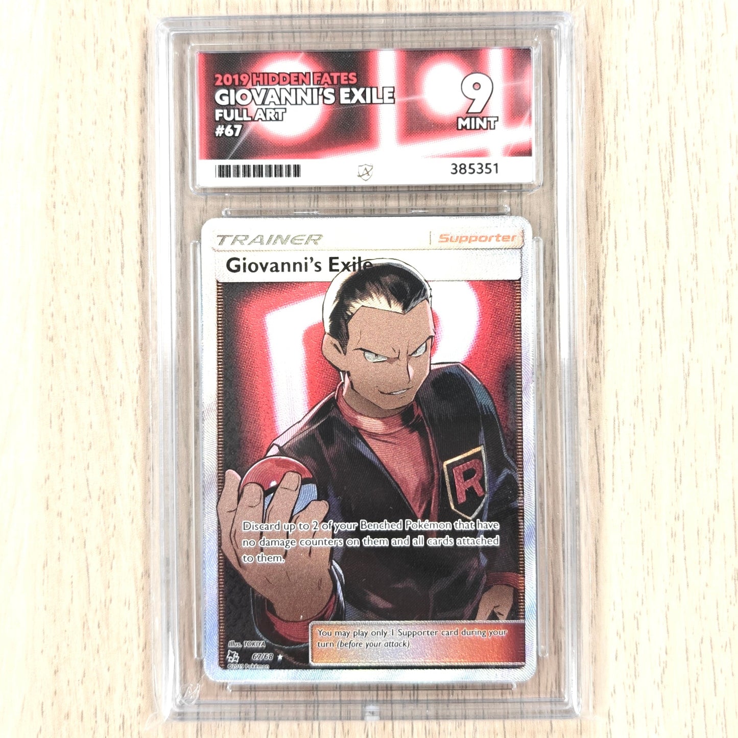 Pokemon TCG Giovanni's Exile 67/68 Ace 9