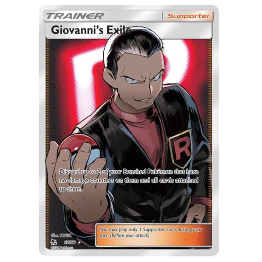 Pokemon TCG Giovanni's Exile Hidden Fates 67/68