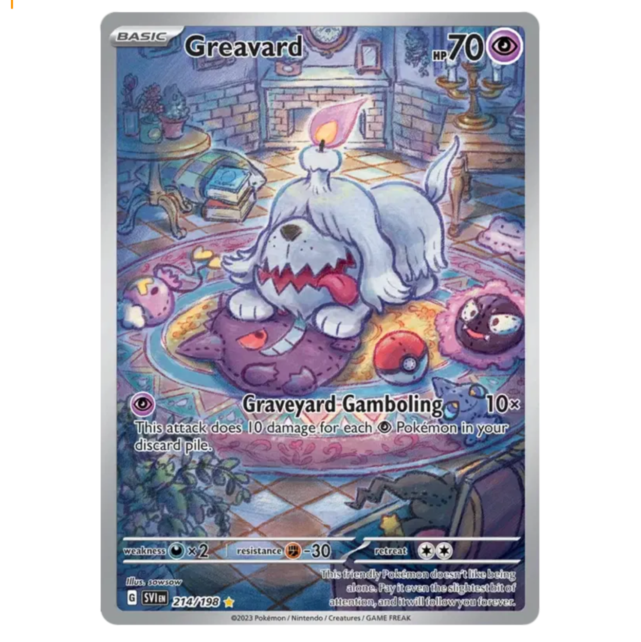 Pokemon TCG Greavard Scarlet & Violet 214/198