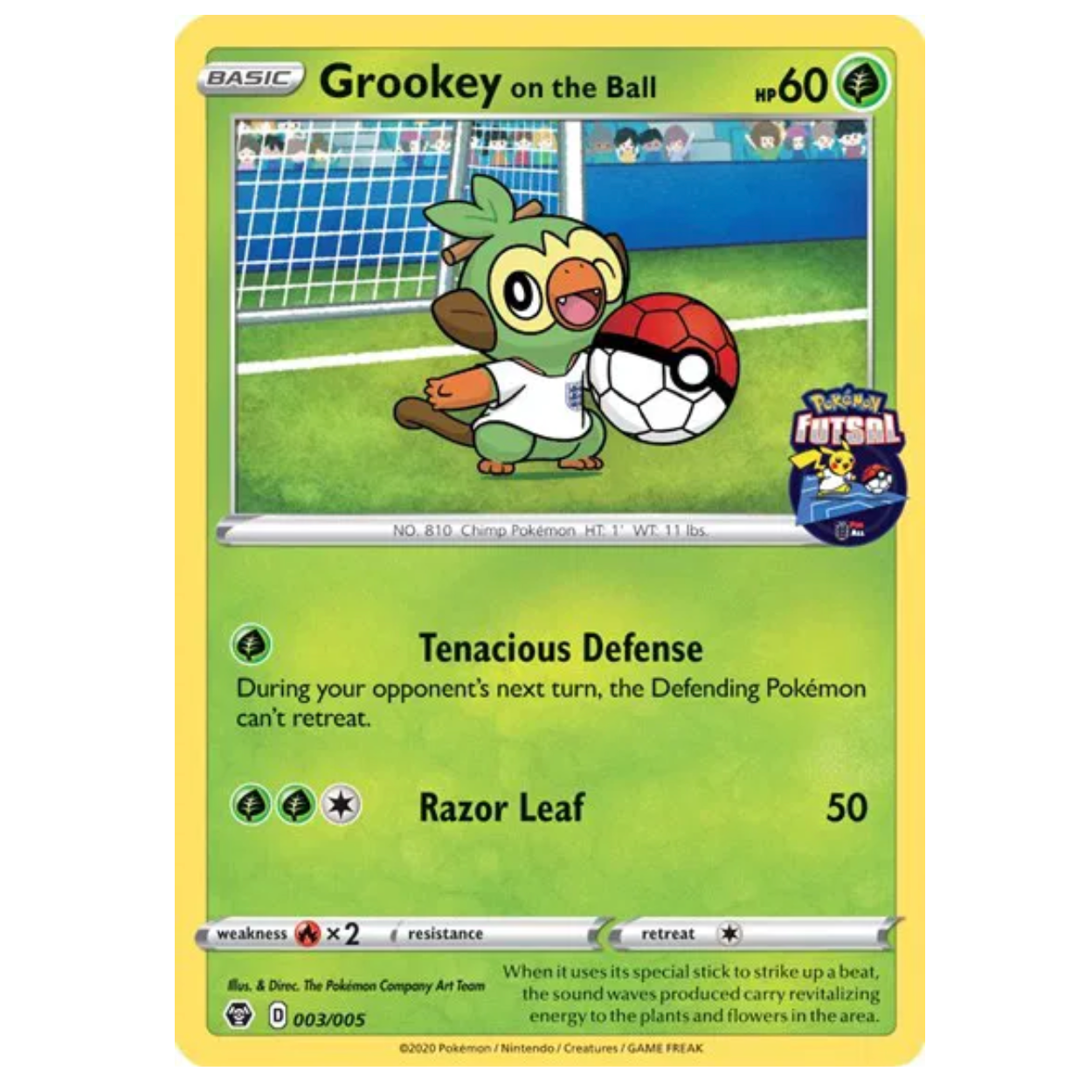 Pokemon TCG Grookey On the Ball Futsal Promo 003/005