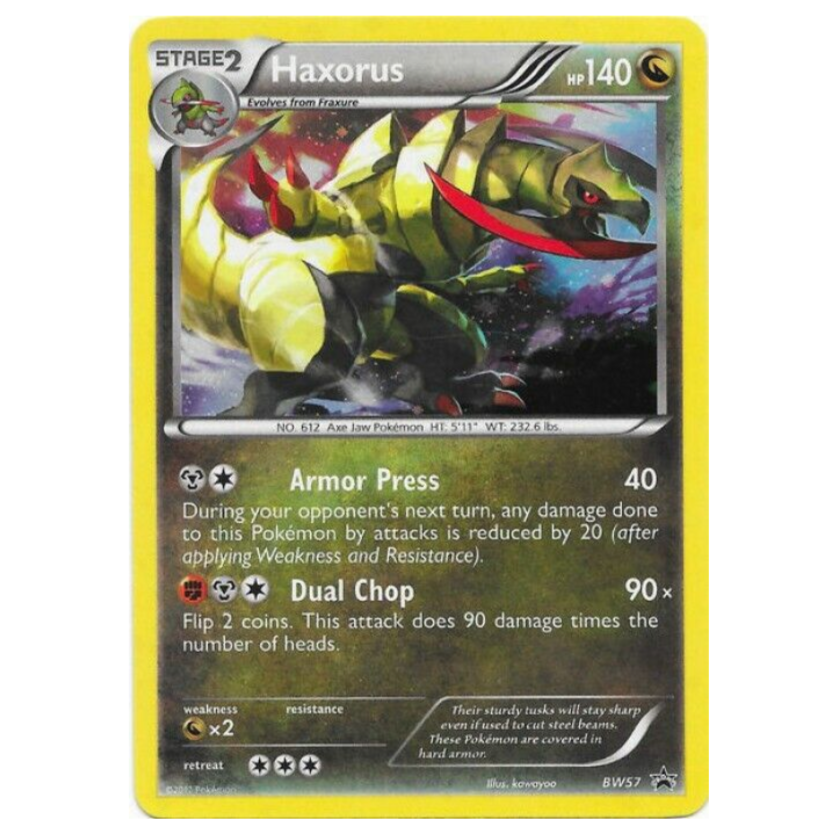 Pokemon TCG Haxorus Black & White Promo BW57