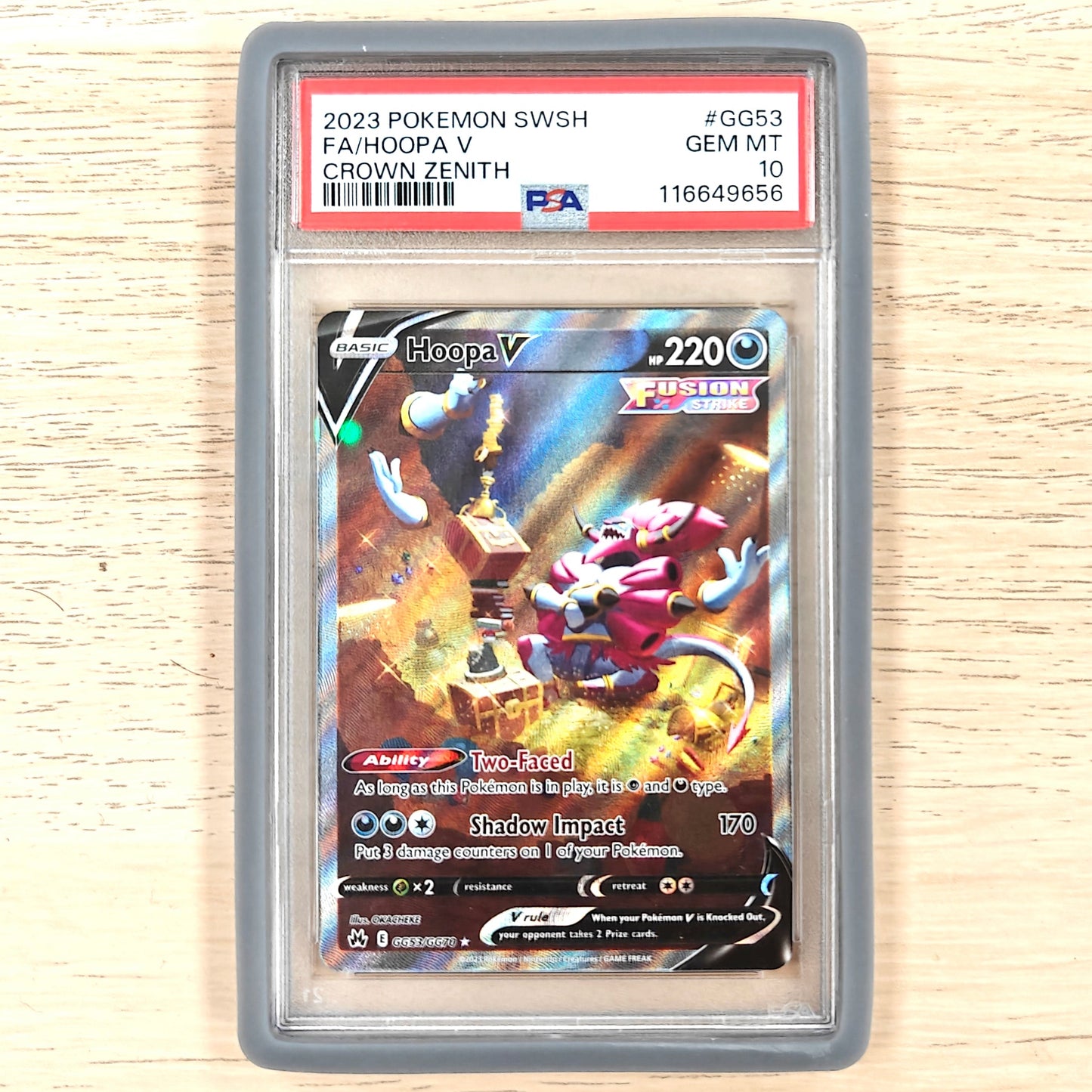 Pokemon TCG Hoopa V Crown Zenith GG53/GG70 (PSA 10)