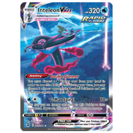 Pokemon TCG Inteleon VMAX Fusion Strike 266/264