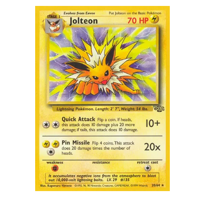 Pokemon TCG Jolteon Jungle 20/64