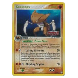 Pokemon TCG Kabutops *Reverse Holo* EX Power Keepers 10/108