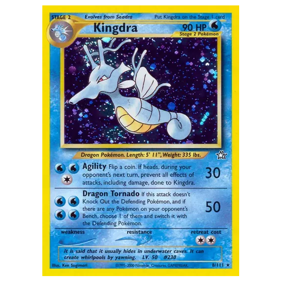 Pokemon TCG Kingdra Neo Genesis 8/111
