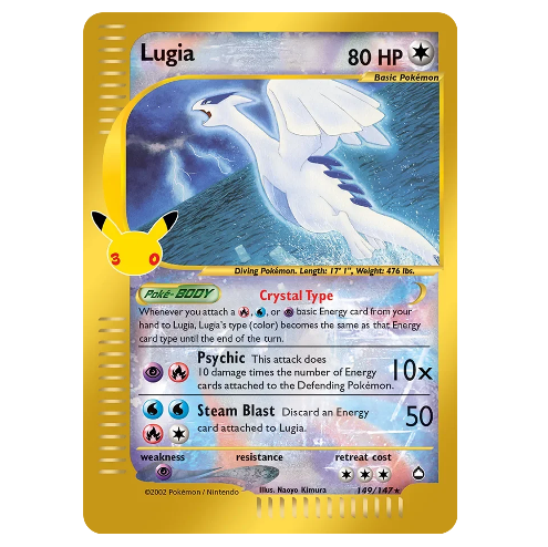 Pokemon TCG Lugia 30th Anniversary 149/147