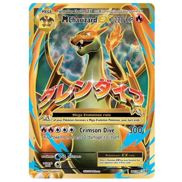 Pokemon TCG M Charizard EX Evolutions 101/108